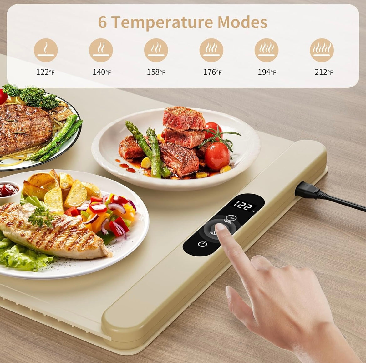 ShopToVista™️ Fast Heating Silicone Food Warming Tray Mat