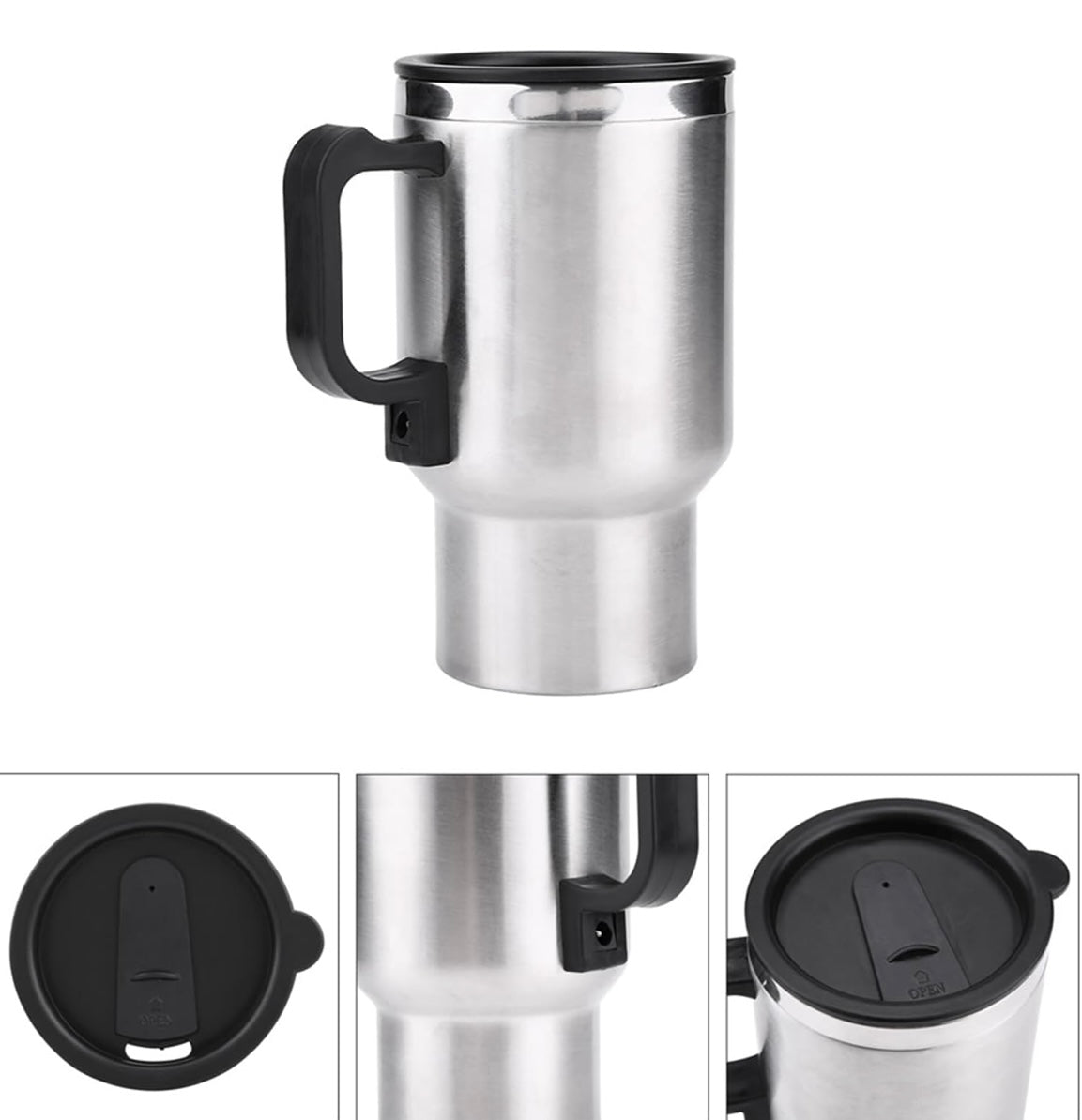 ShopToVista™️ Stainless Steel Electric Car Heating Mug (500ML)