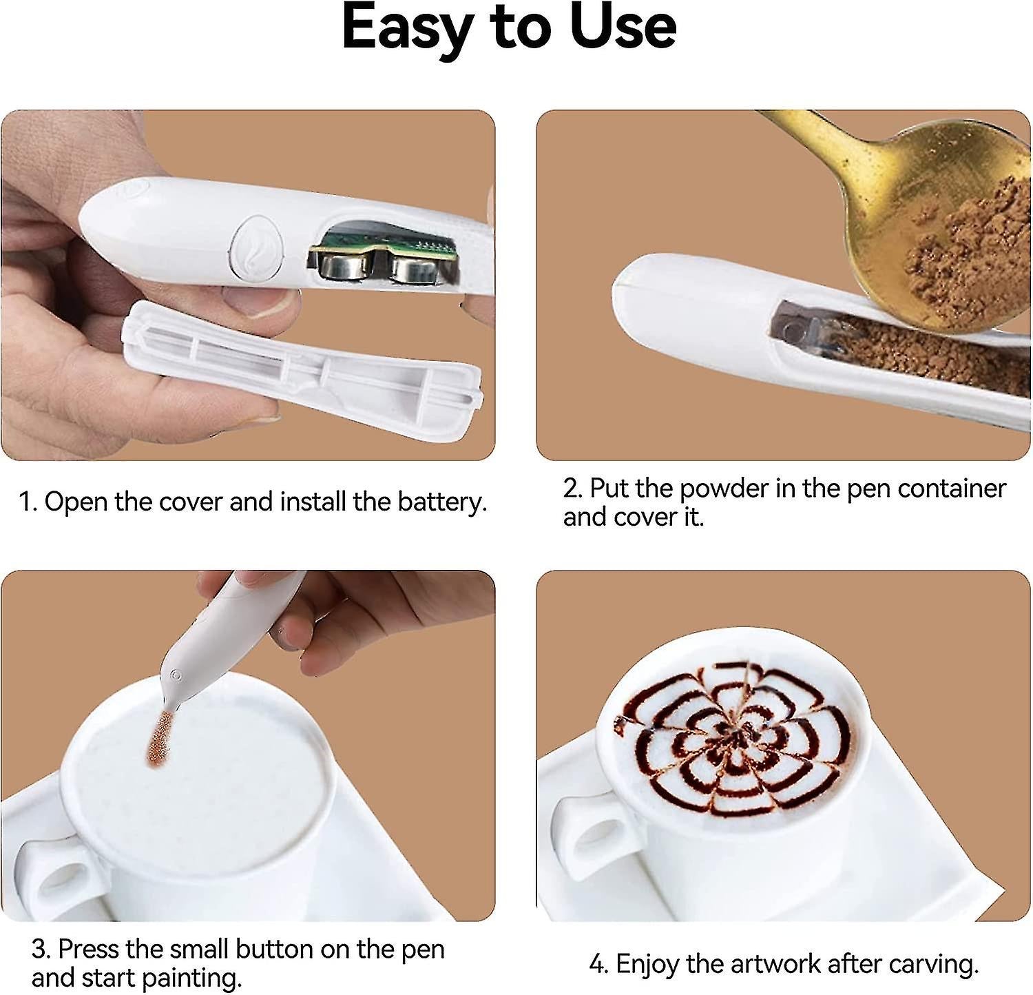 ShopToVista™️ Electrical Latte Art Pen