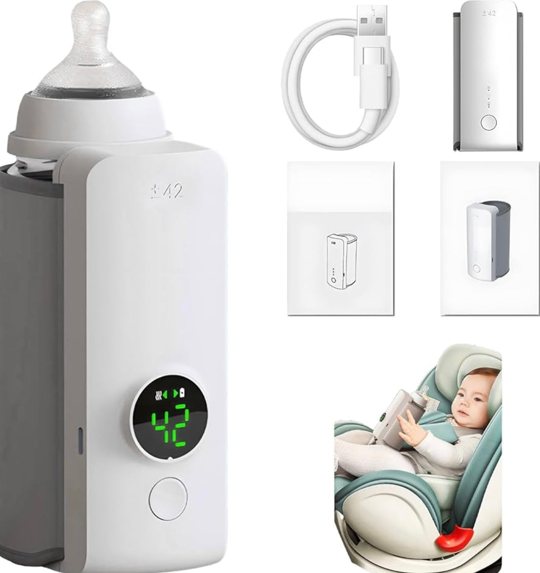 ShopToVista™️ Baby Fast Heating Bottle Warmer Machine With Digital Temperature Display