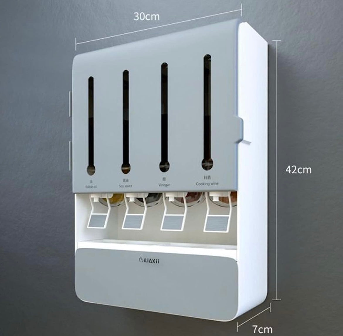 ShopToVista™️ Wall Mounted Spice Rack Organizer With Oil Dispenser