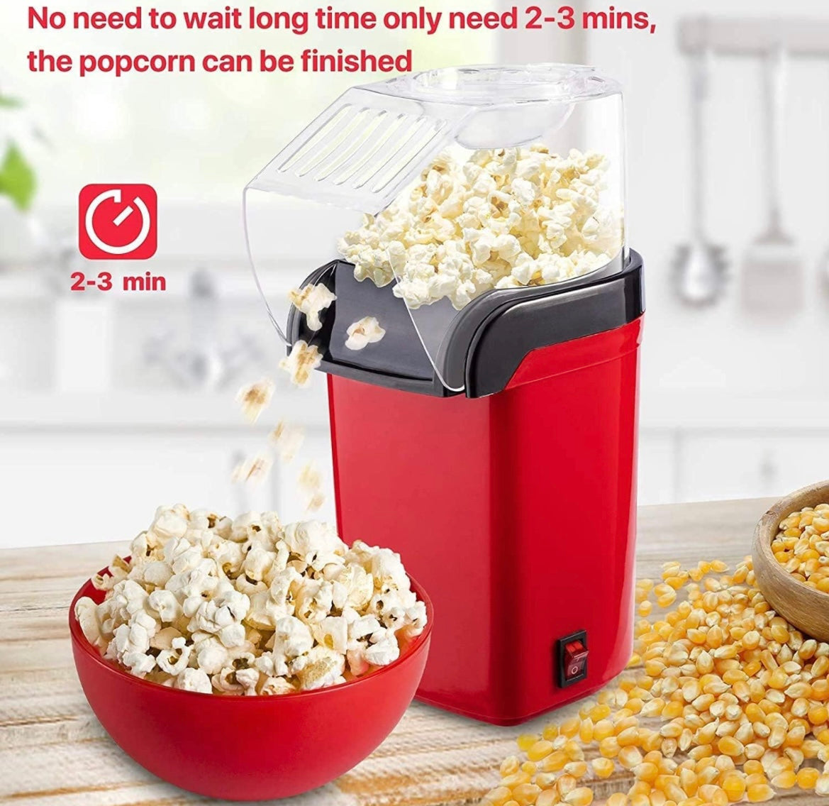 ShopToVista™️ Oil-Free Popcorn Machine