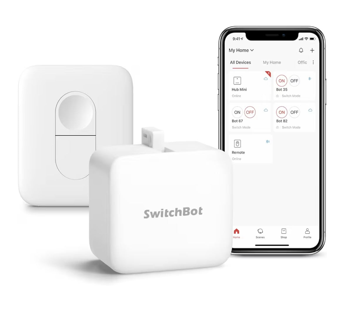 ShopToVista™️ Smart Automatic Switch Bot with Remote - Works on App & Remote (6 Months Warranty)