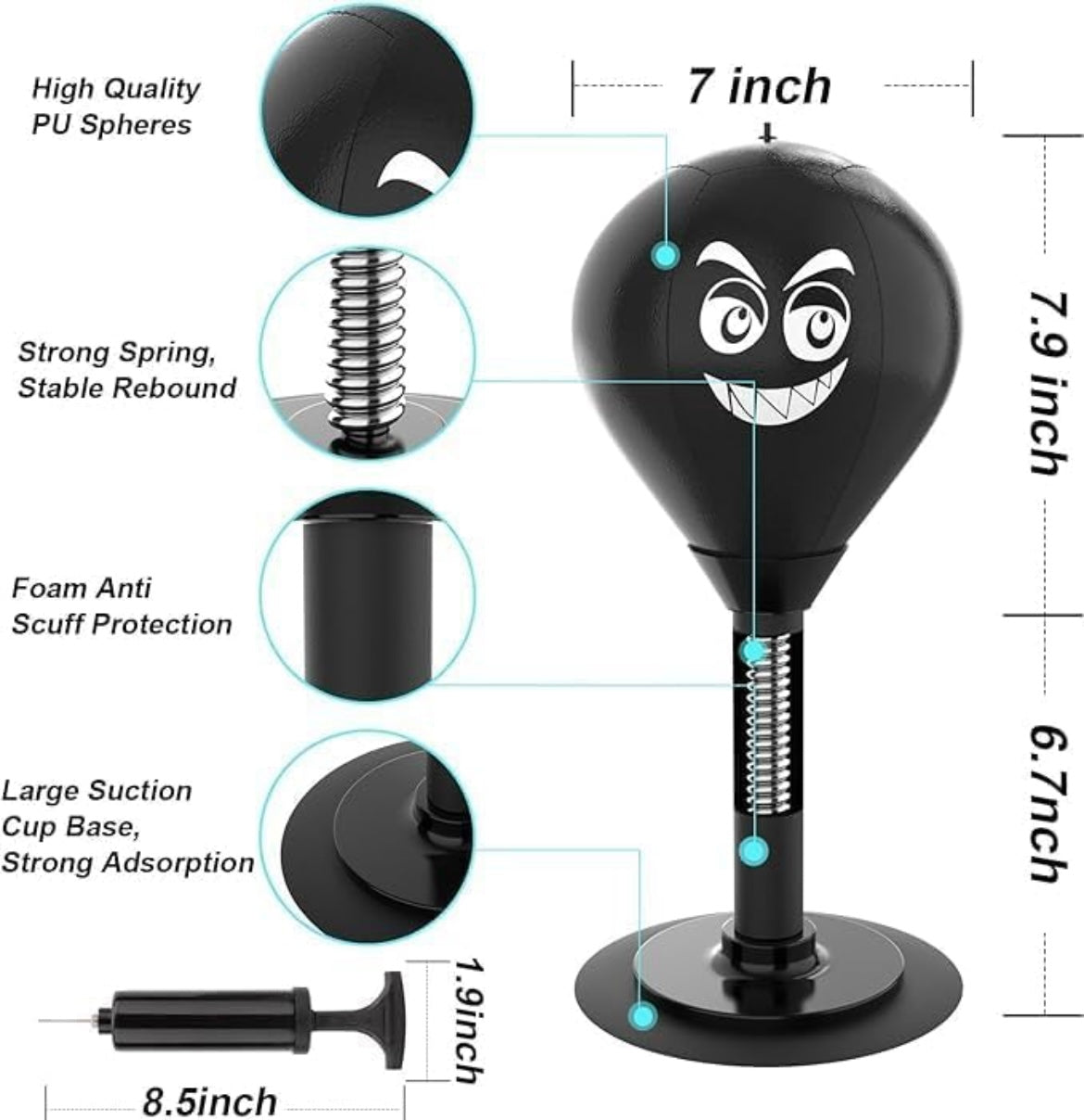 ShopToVista™️ Stress Relief Suction Boxing Punching Bag