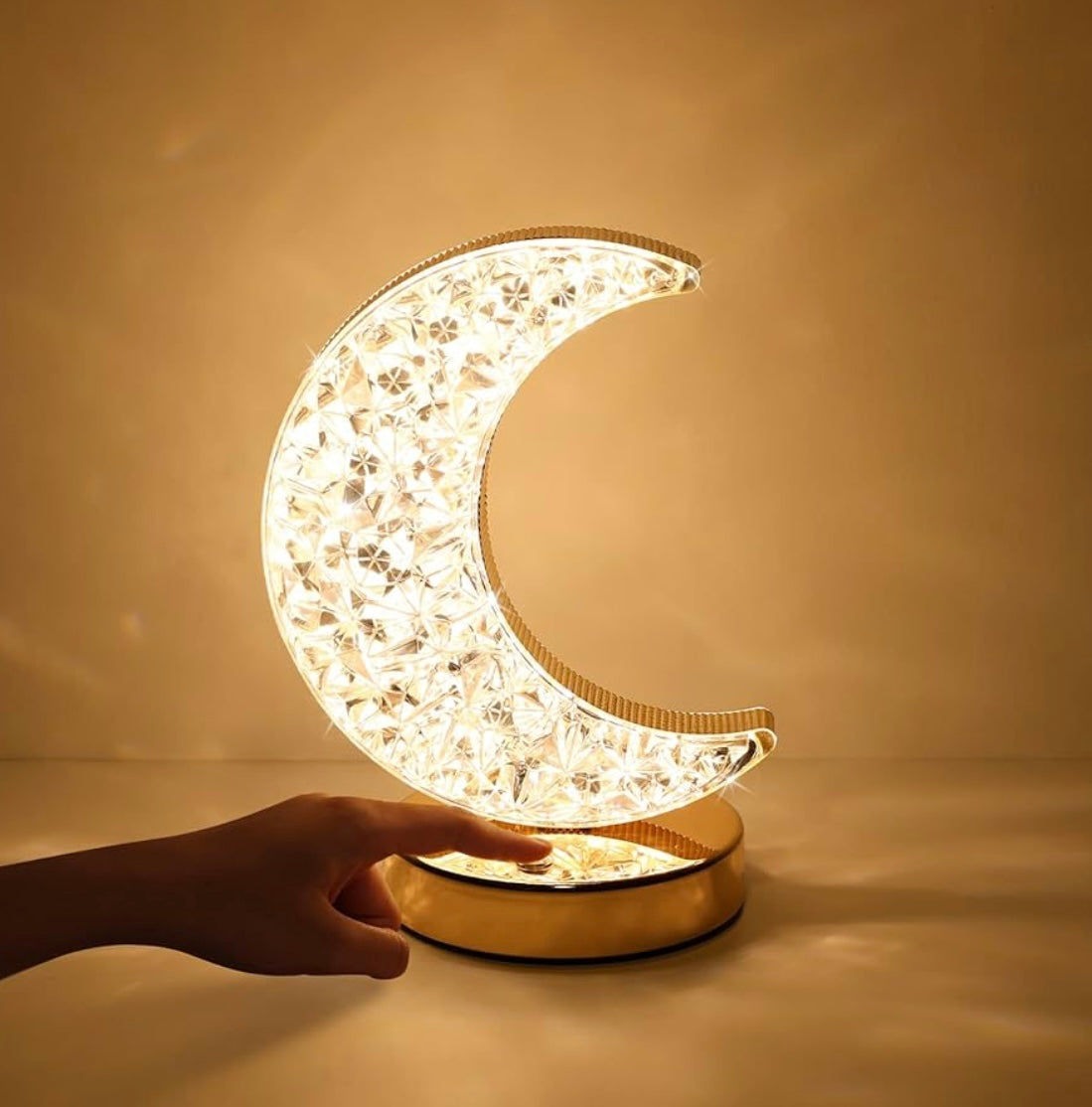 ShopToVista™️ Hilal Shaped Color Changing Crystal Light