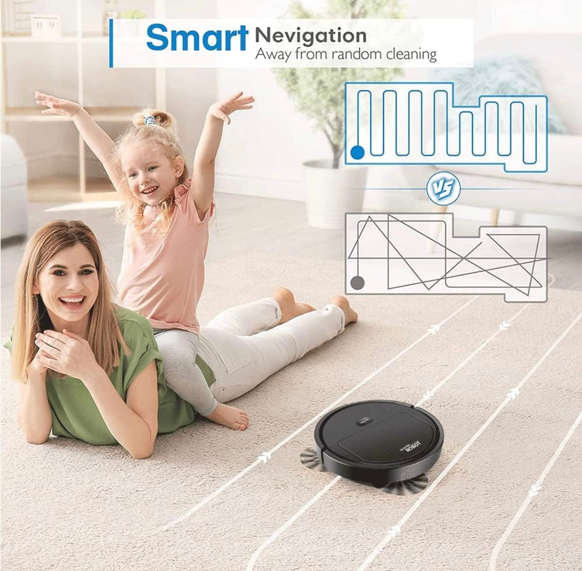 ShopToVista™️ Automatic Smart Robot Vacuum Cleaner (With 1 Year Warranty Card)