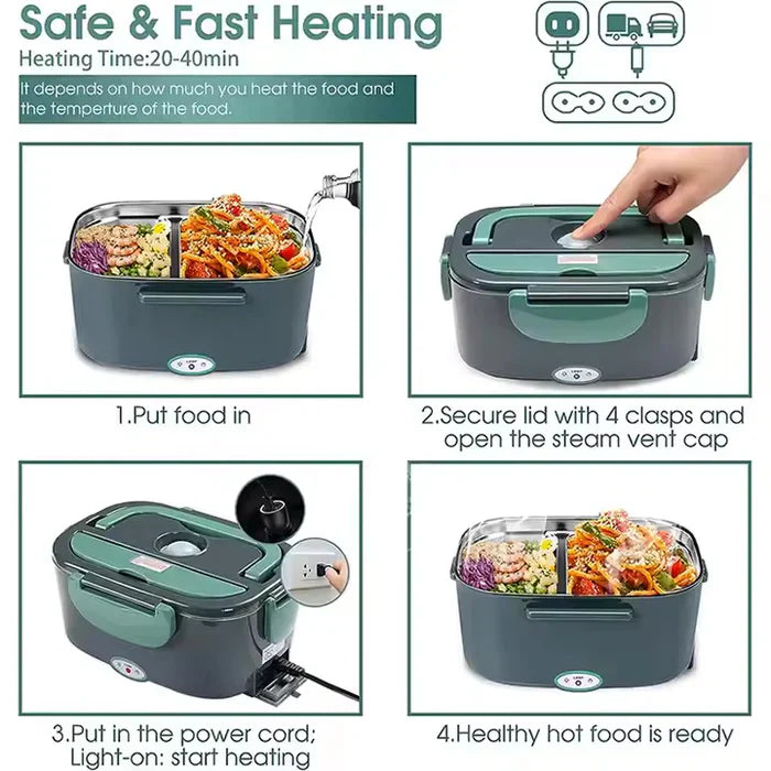 ShopToVista™️ Portable Electric Lunch Box & Food Warmer