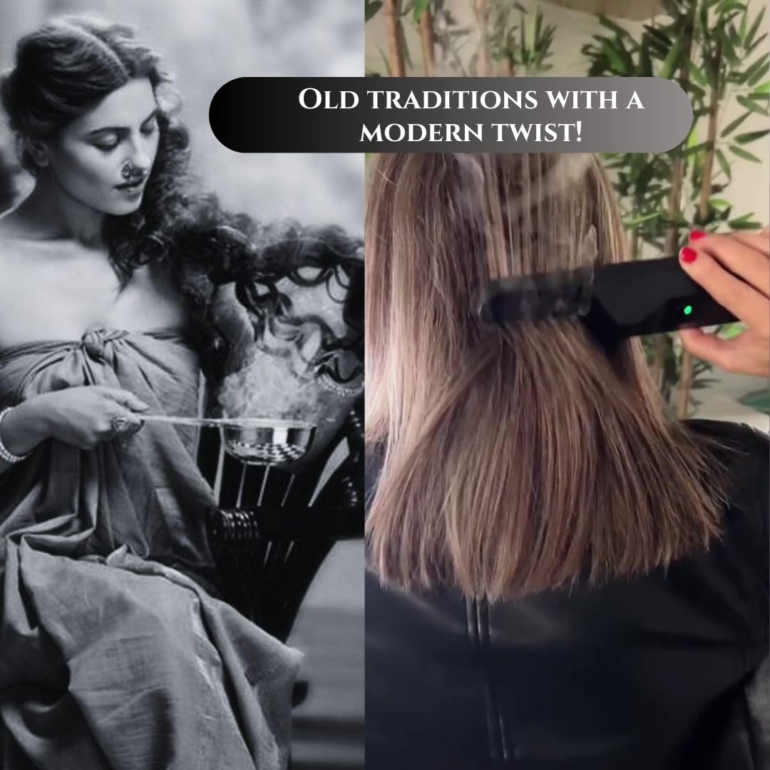 ShopToVista™️ 2 in 1 Bakhour Incense Hair Comb & Diffuser (Bakhour Scents Included)