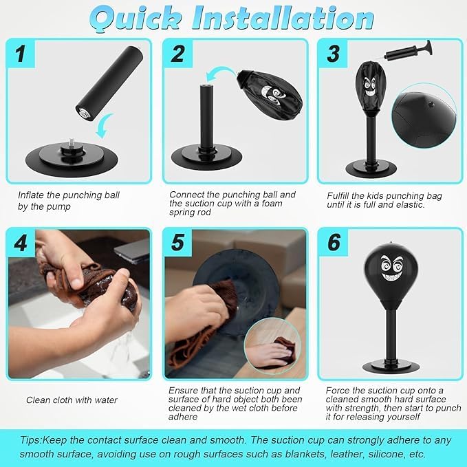 ShopToVista™️ Stress Relief Suction Boxing Punching Bag