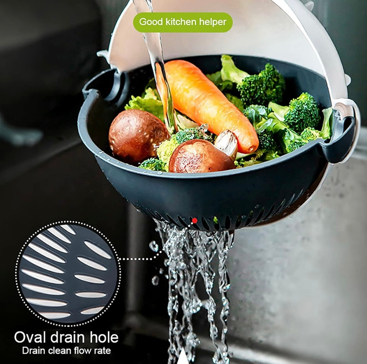 ShopToVista™️ 9 In 1 Vegetable Cutter With Drain Basket