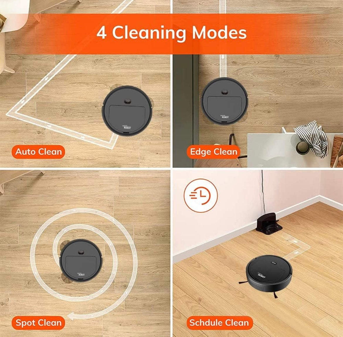 ShopToVista™️ Automatic Smart Robot Vacuum Cleaner (With 1 Year Warranty Card)