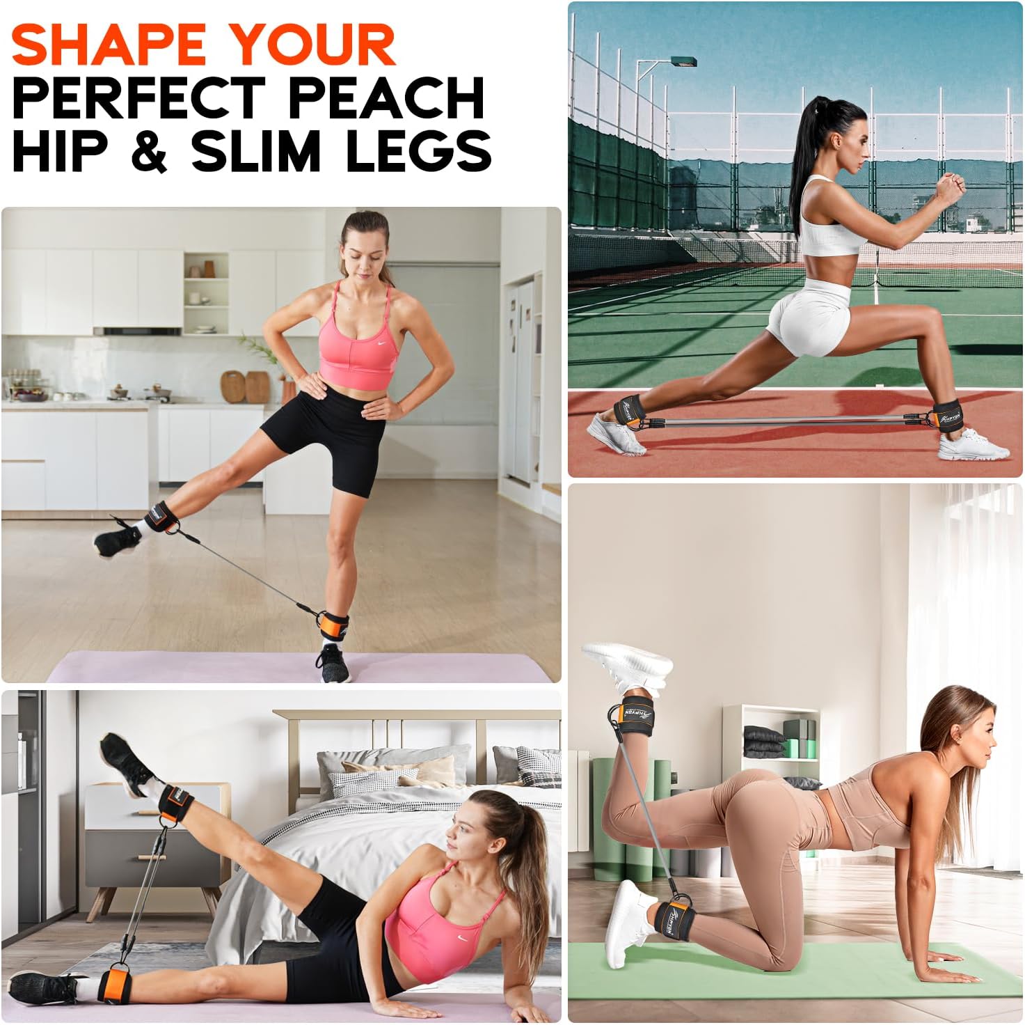 ShopToVista™️ Butt & Glutes Weighted Ankle Resistance Bands