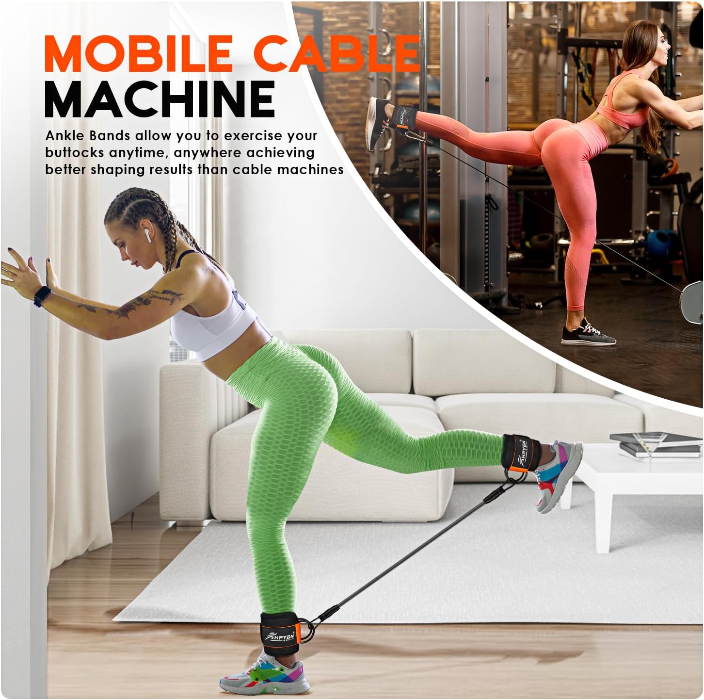 ShopToVista™️ Butt & Glutes Weighted Ankle Resistance Bands