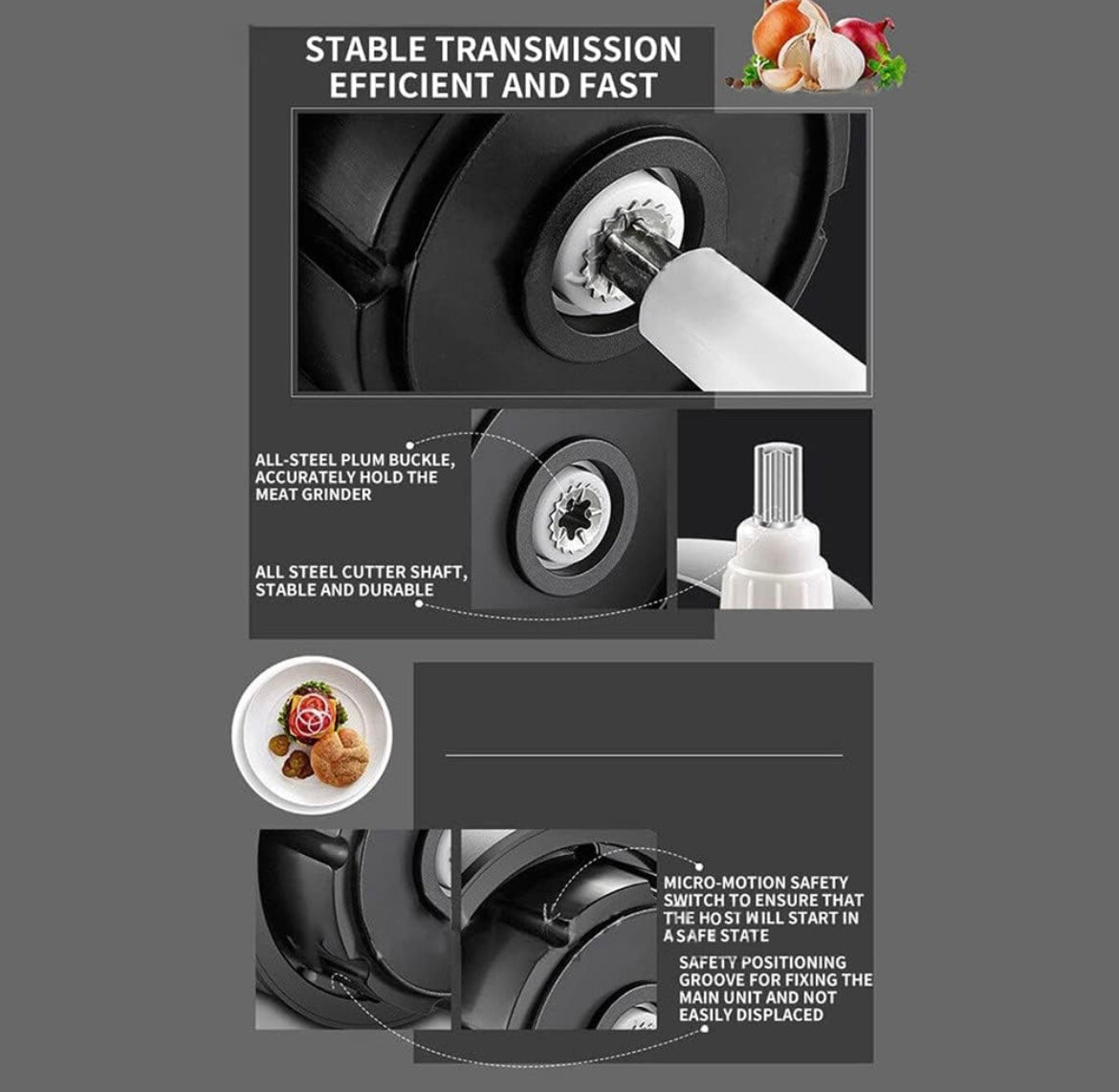 ShopToVista™️ 3L Stainless Steel Electric Food Chopper