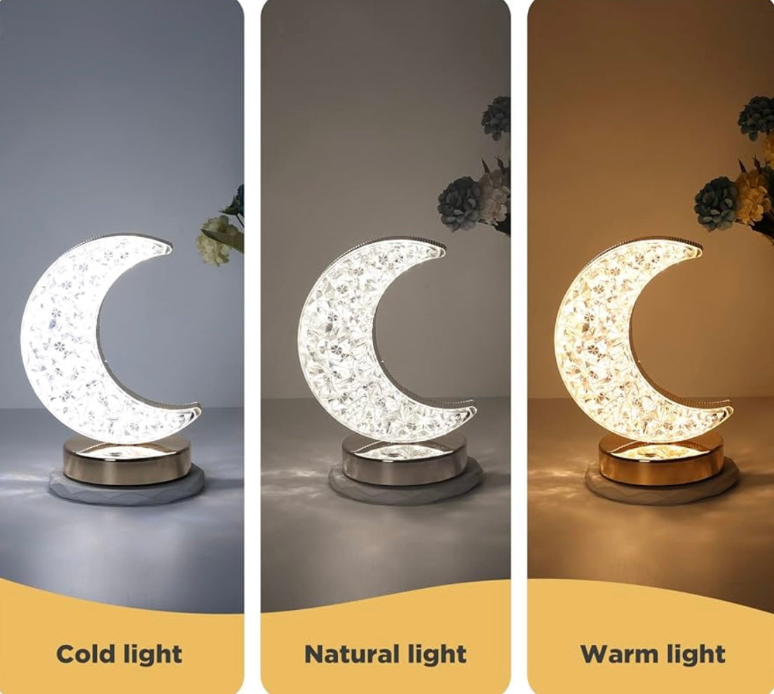 ShopToVista™️ Hilal Shaped Color Changing Crystal Light