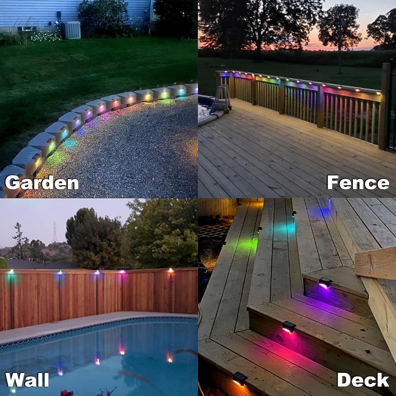 ShopToVista™️ Outdoor Solar Deck LED Lights ( Set Of 5 Pieces)