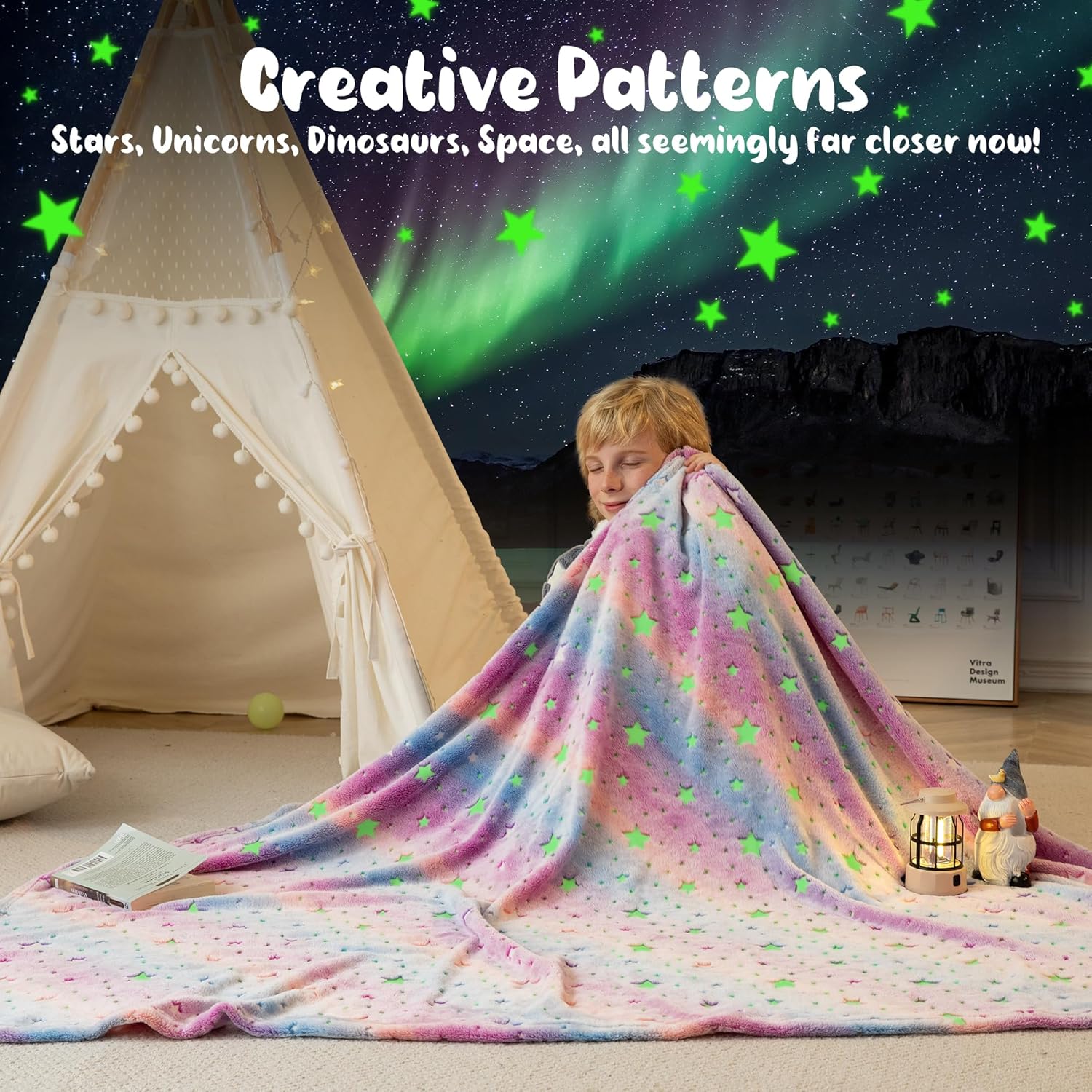 ShopToVista™️ Cozy Glowing Sleep Blanket For Kids (170CMX130CM)