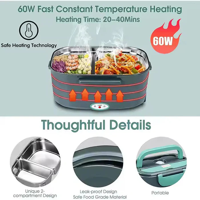ShopToVista™️ Portable Electric Lunch Box & Food Warmer