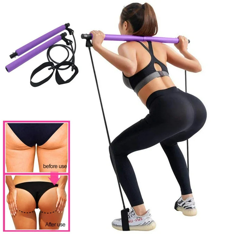 ShopToVista™️ Multifunctional Adjustable Pilates Set With Resistance Band