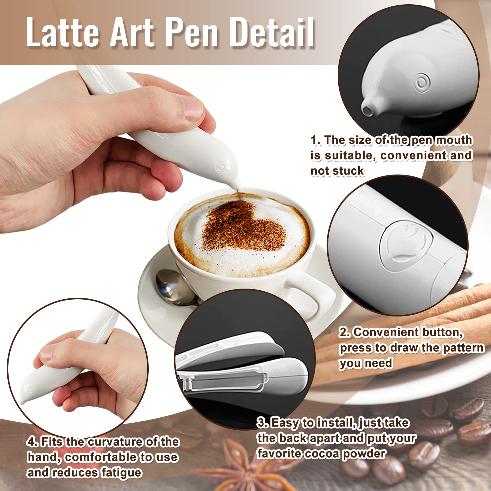 ShopToVista™️ Electrical Latte Art Pen