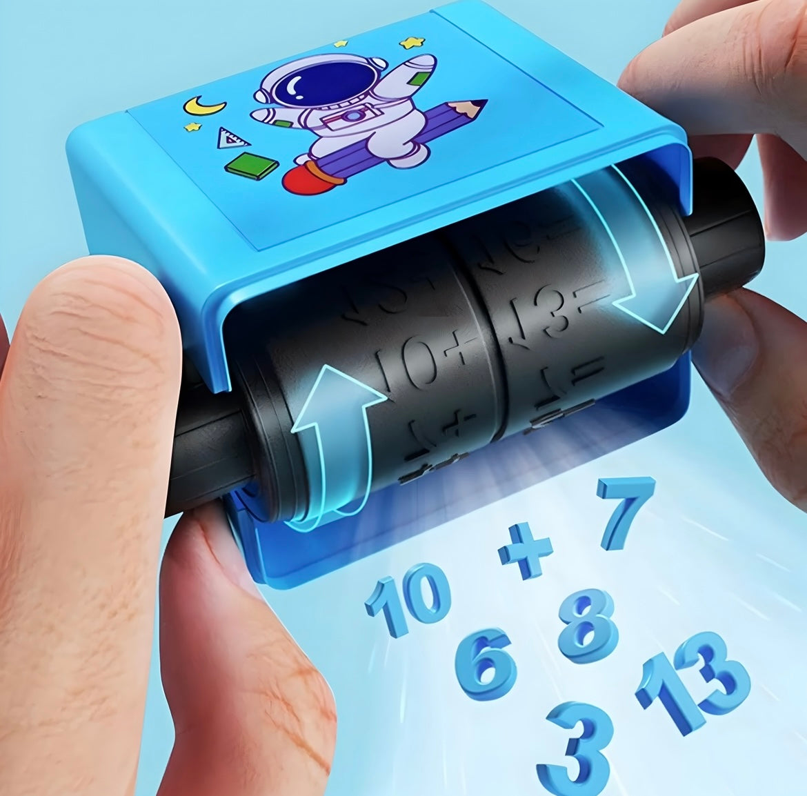 ShopToVista™️ Math Stamp Roller (+ - x ÷ With 2 Inks)