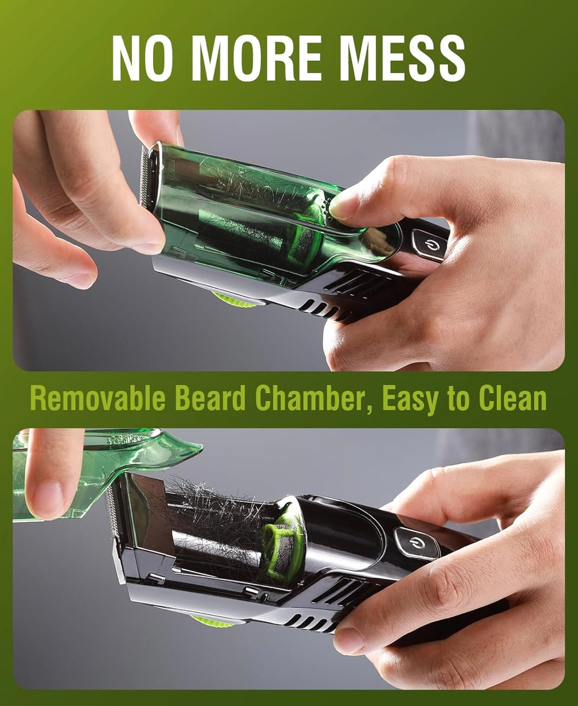 ShopToVista™️ Smart Waterproof Vacuum Hair Trimmer (Safe for Sensitive Areas With 6 Months Warranty)