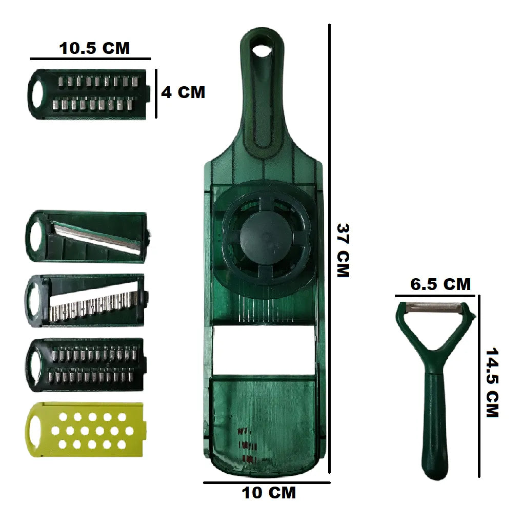 ShopToVista™️ 5 in 1 Fruit & Vegetable Slicer, Grater & Cutter