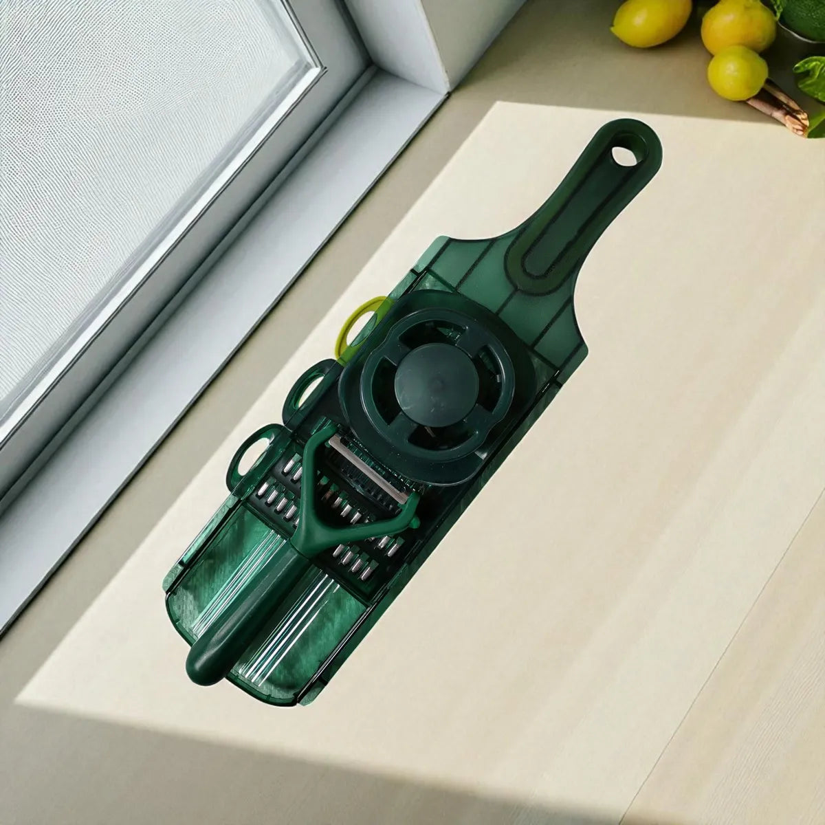 ShopToVista™️ 5 in 1 Fruit & Vegetable Slicer, Grater & Cutter