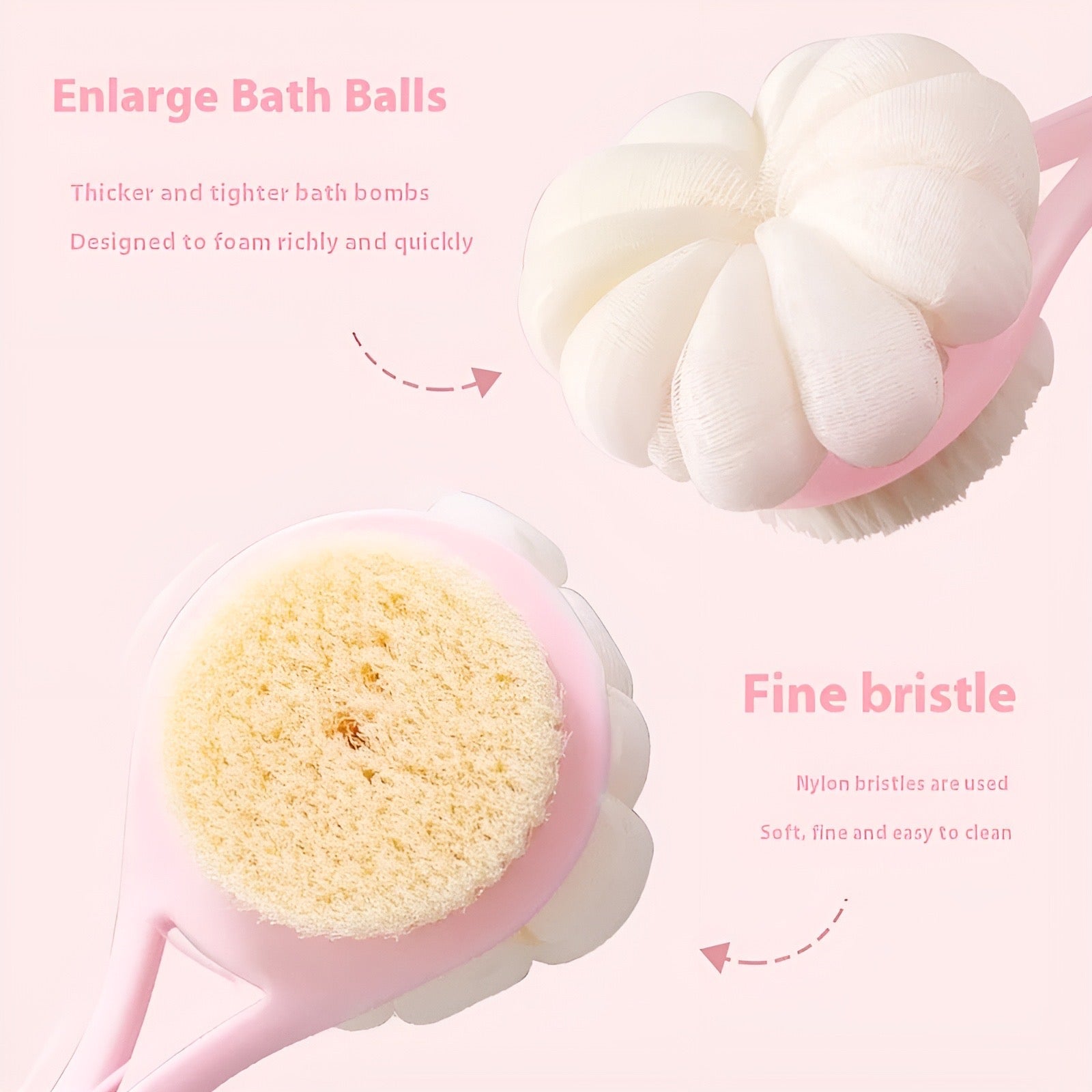 ShopToVista™️ 2 In 1 Double-Sided Bath Brush Cleaner