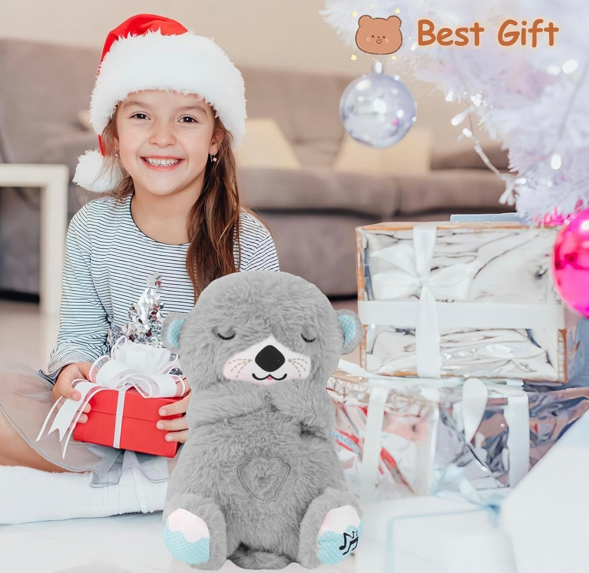 ShopToVista™️ Electric Breathing Teddy Bear With Calm Light