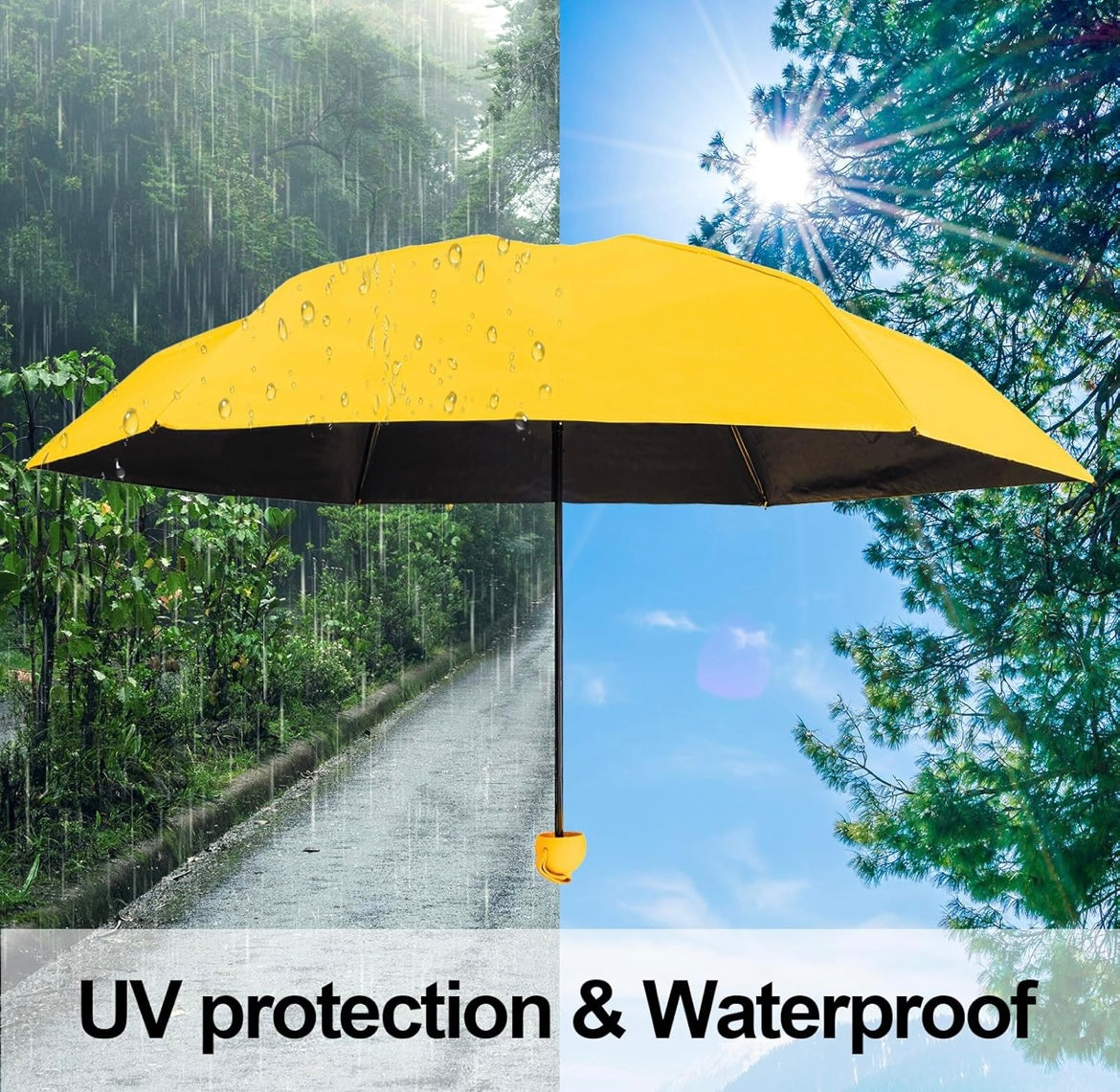 ShopToVista™️ Mini Foldable Capsule Umbrella With Box (UV Protection & Waterproof)