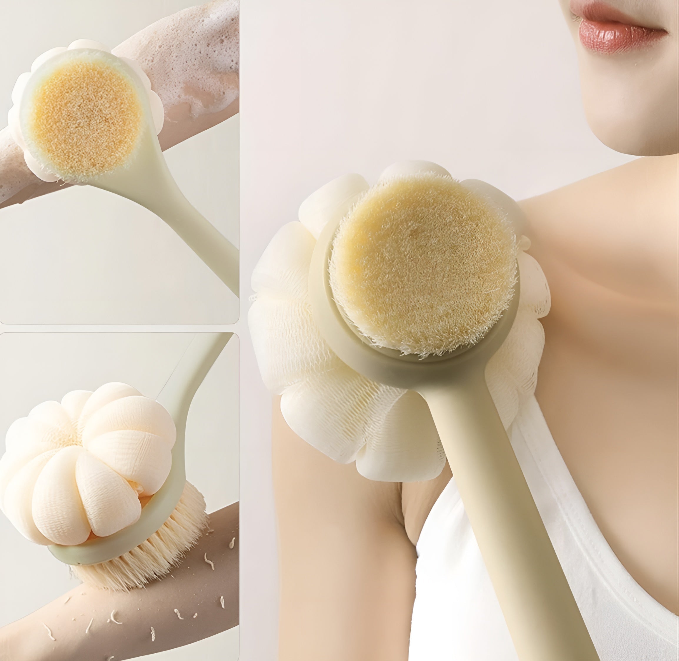ShopToVista™️ 2 In 1 Double-Sided Bath Brush Cleaner