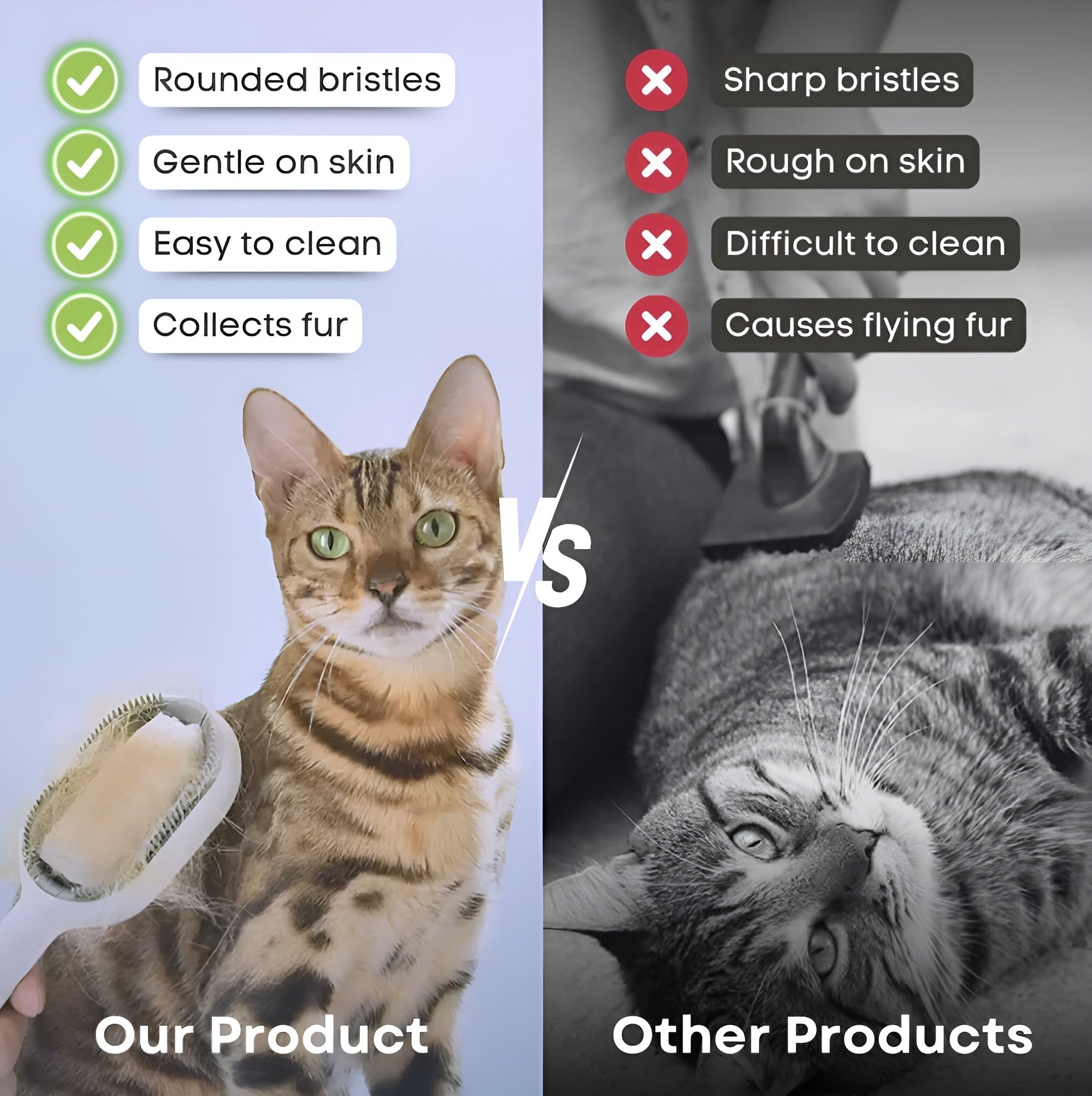 ShopToVista™️ 2 in 1 Pet Hair Cleaner & Massager