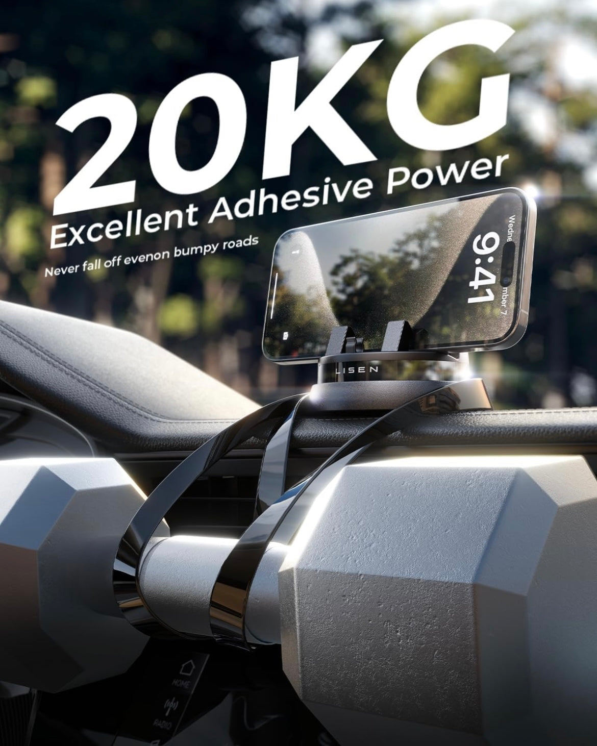 ShopToVista™️ 360° Rotatable Car Mount for Phones & iPads