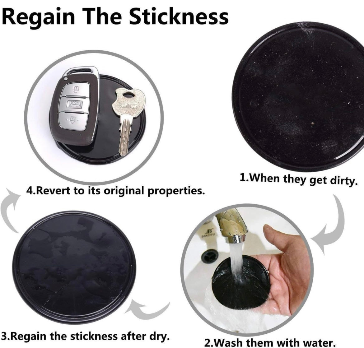 ShopToVista™️ Reusable Strong Sticky Pad (Washable)