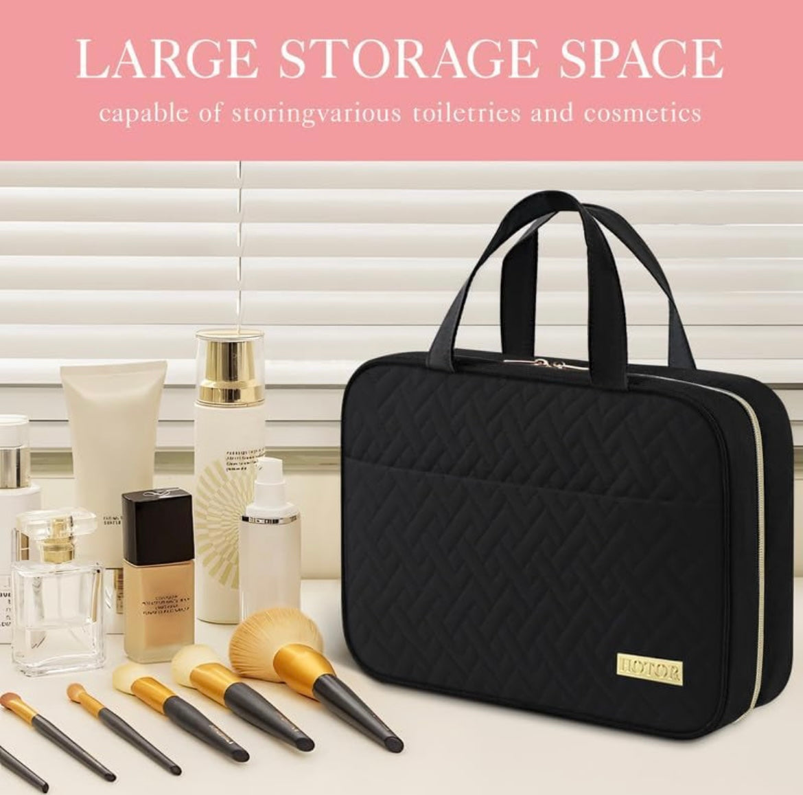 ShopToVista™️ Travel Hanging Cosmetics & Makeup Bag (Water-Proof)