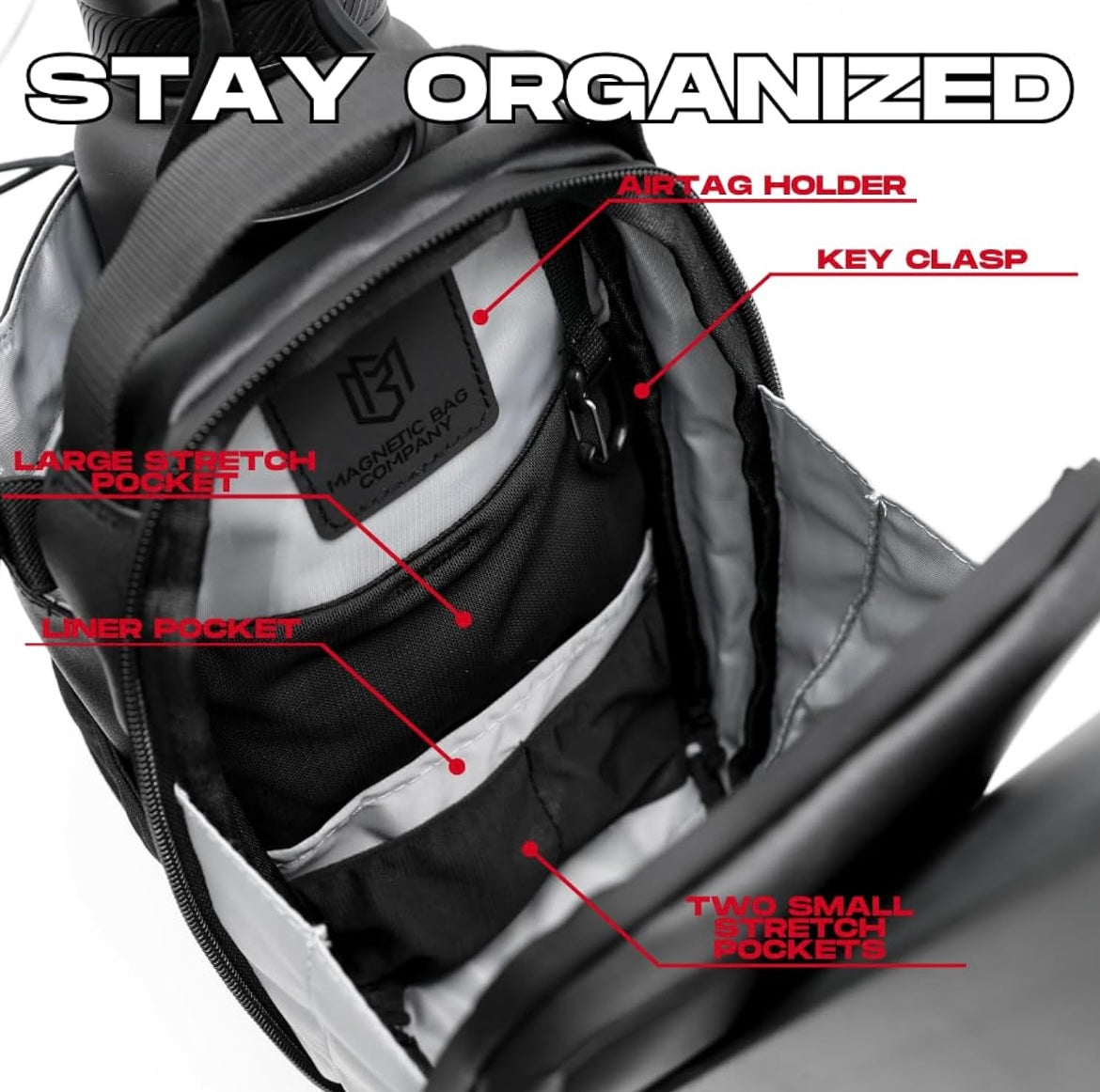 ShopToVista™️ Magnetic Gym Bag For Men & Women (Big Size)