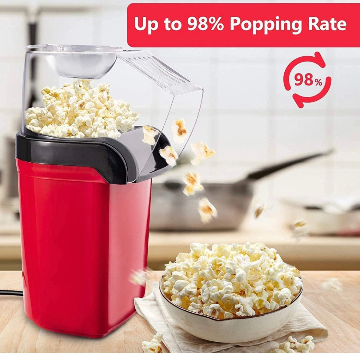 ShopToVista™️  Oil-Free Popcorn Machine