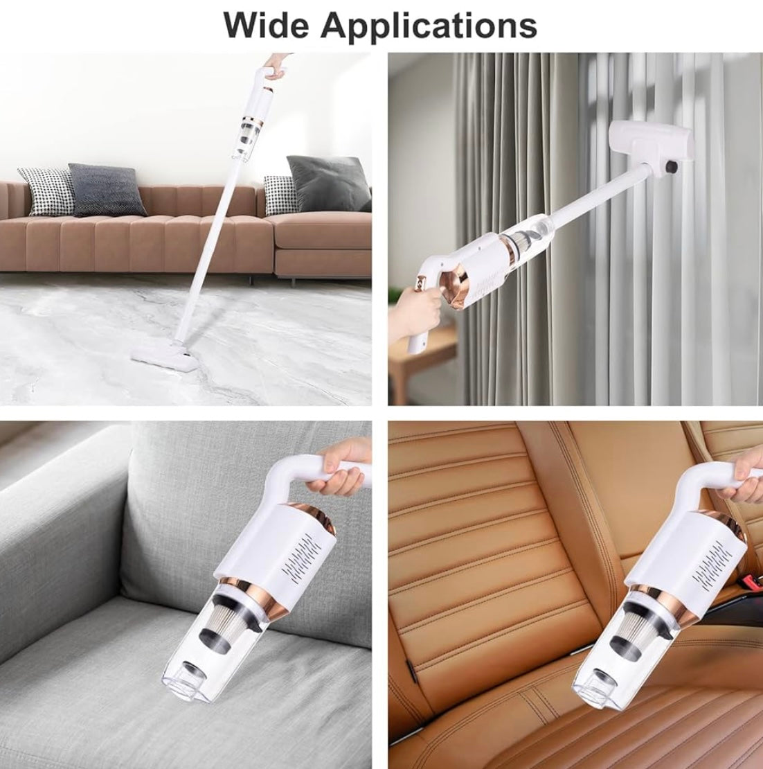 ShopToVista™️ 4 in 1 Rechargeable Cordless Vacuum Cleaner