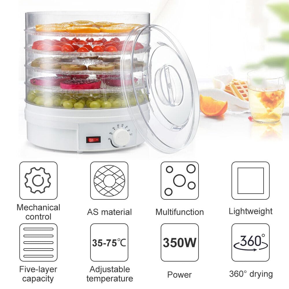 ShopToVista™️ Digital Adjustable Timer & Temperature Food Dehydrator