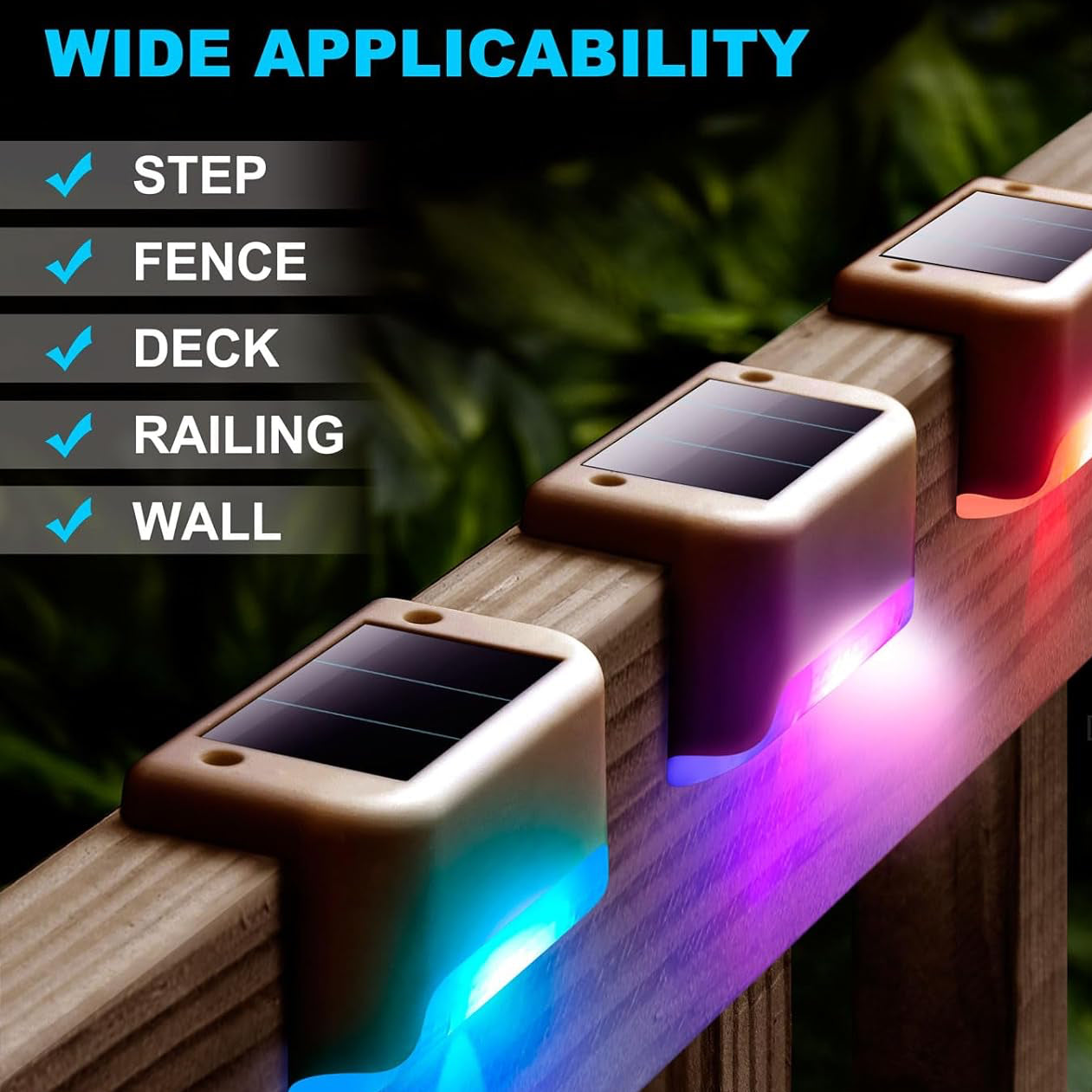 ShopToVista™️ Outdoor Solar Deck LED Lights ( Set Of 5 Pieces)