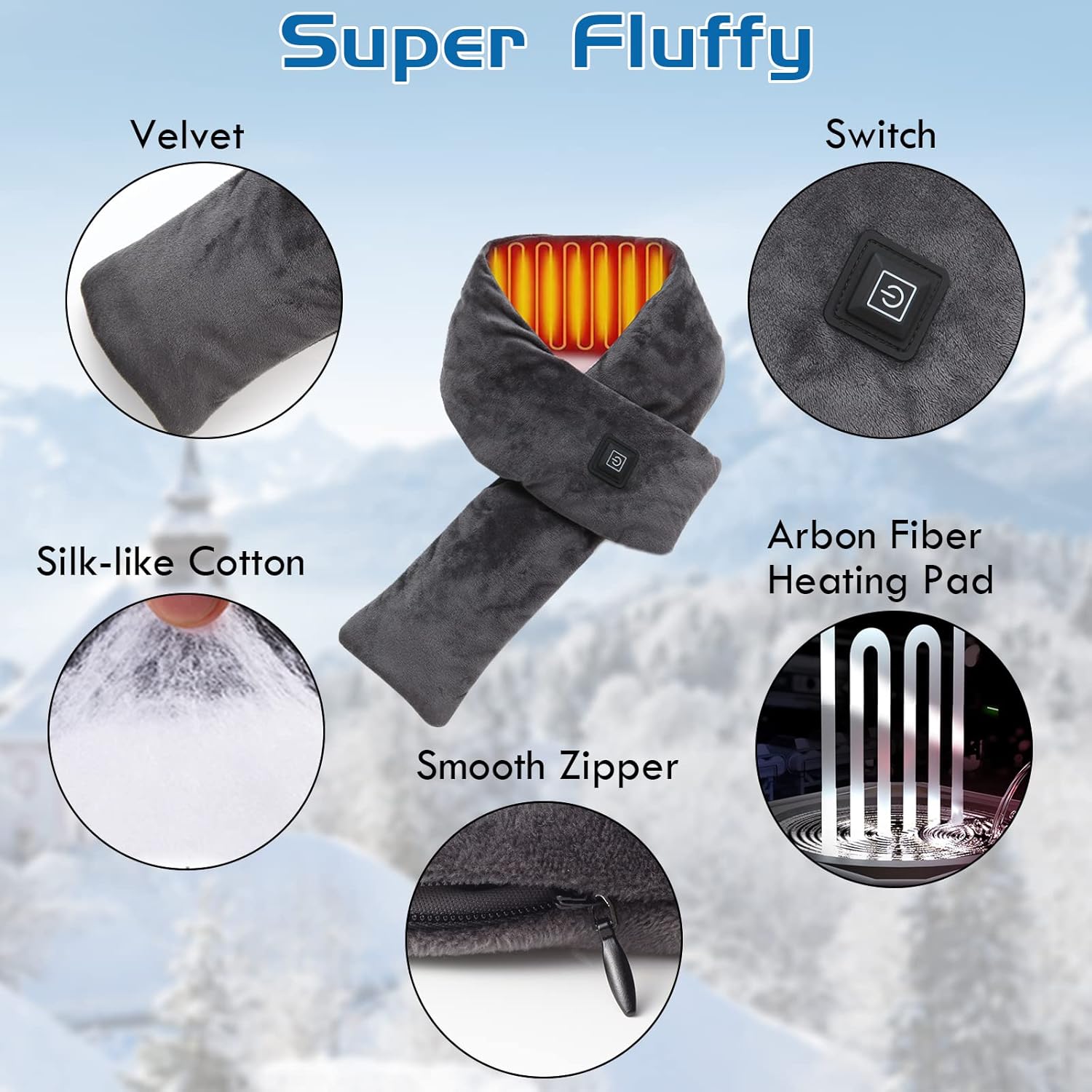 ShopToVista™️  Adjustable Electric Heating Scarf (Water-Proof)