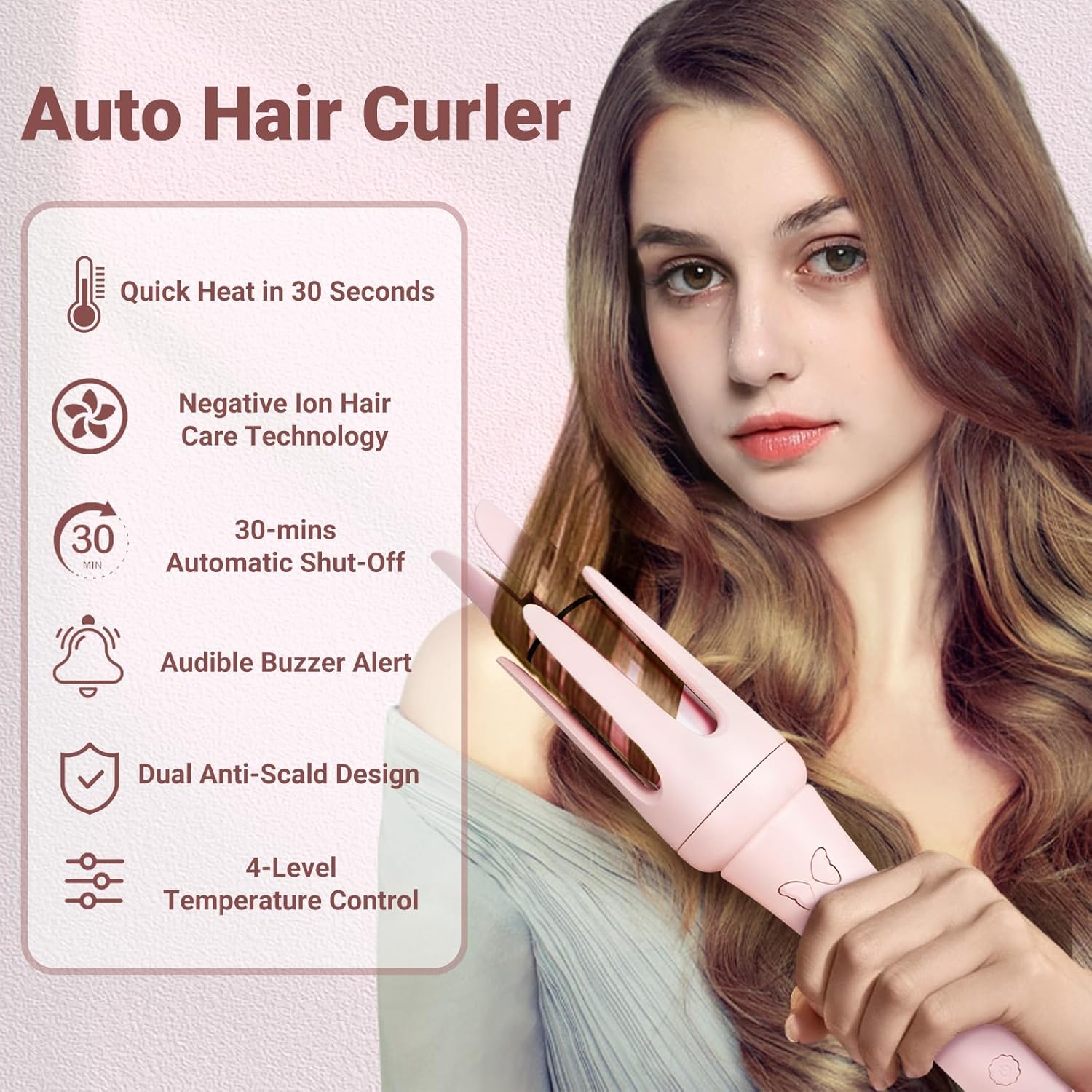 ShopToVista™️  Automatic Rotating Heat Curling Machine With Tools