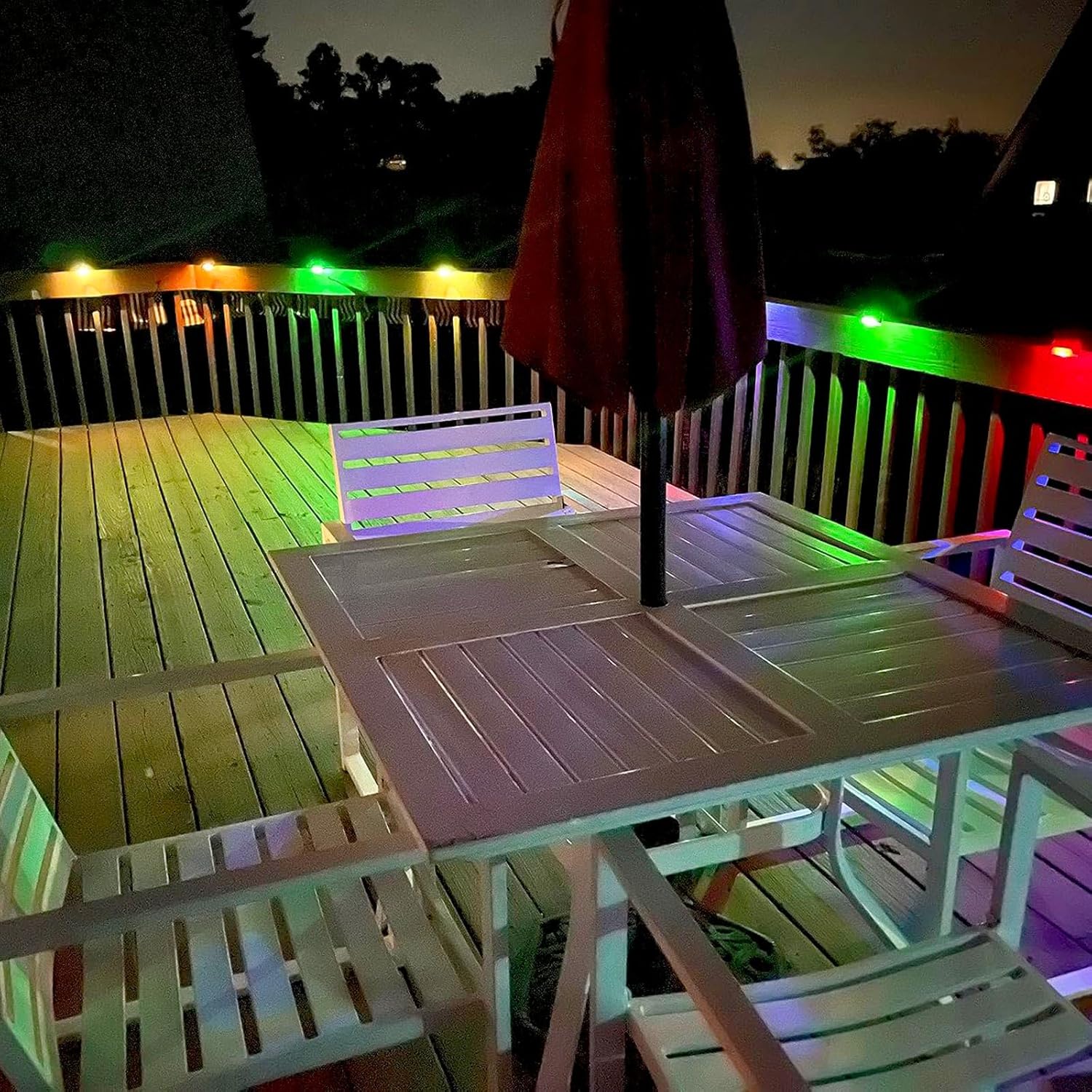 ShopToVista™️ Outdoor Solar Deck LED Lights ( Set Of 5 Pieces)