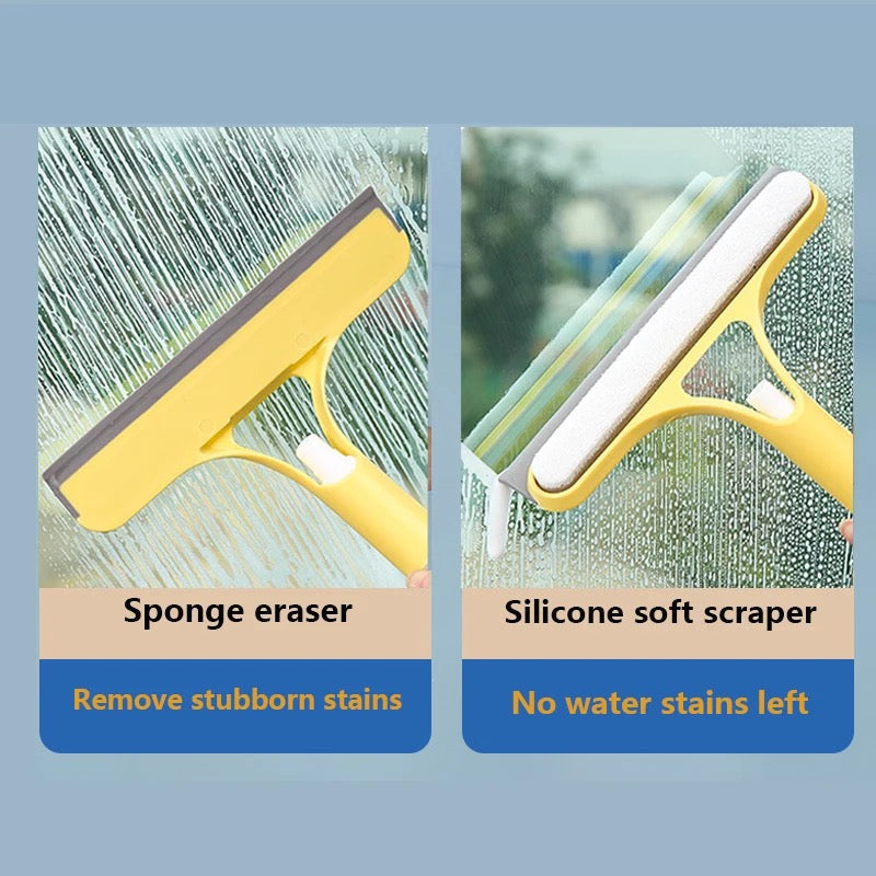 ShopToVista™️ 3 in 1 Double Faced Glass & Window Cleaner With Spray Bottle