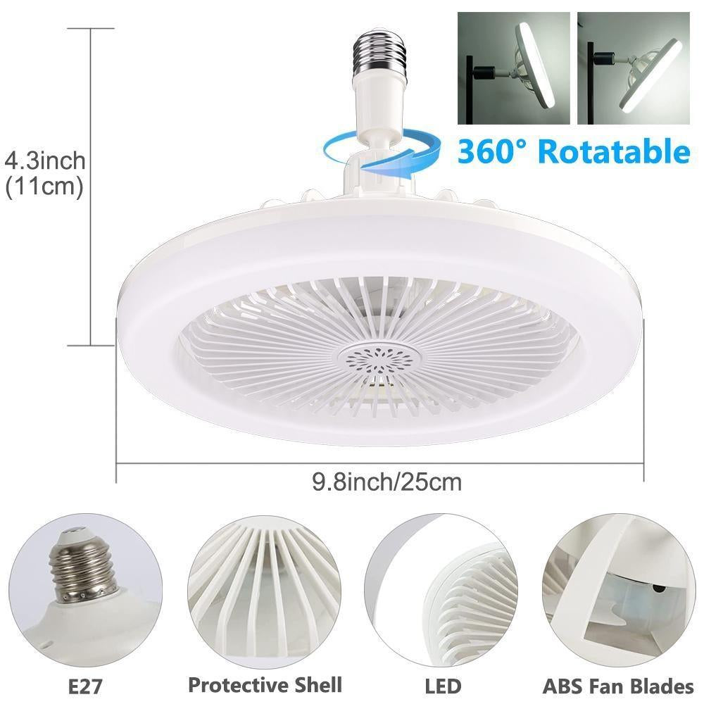 ShopToVista™️ Smart Led Light Lamp & Ceiling Cooler Fan With Remote Control