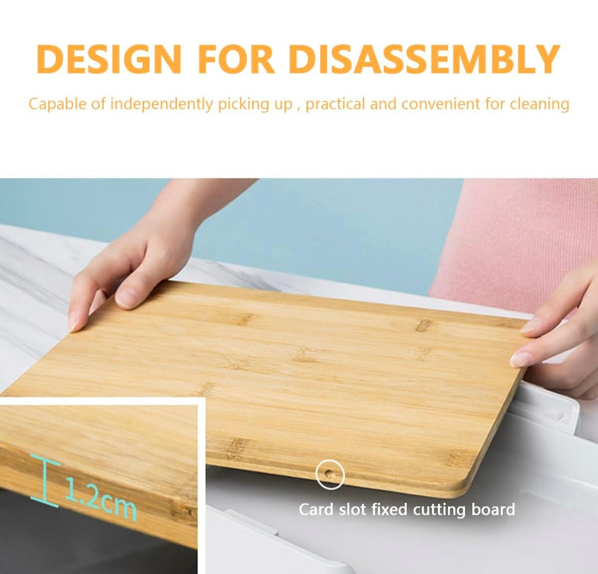 ShopToVista™️ Bamboo Cutting Board With Slide Drawer