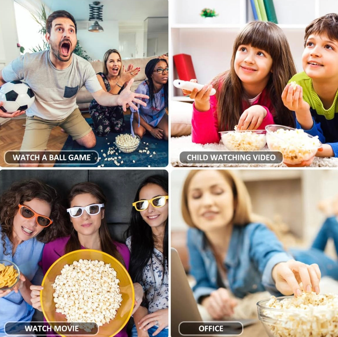 ShopToVista™️  Oil-Free Popcorn Machine