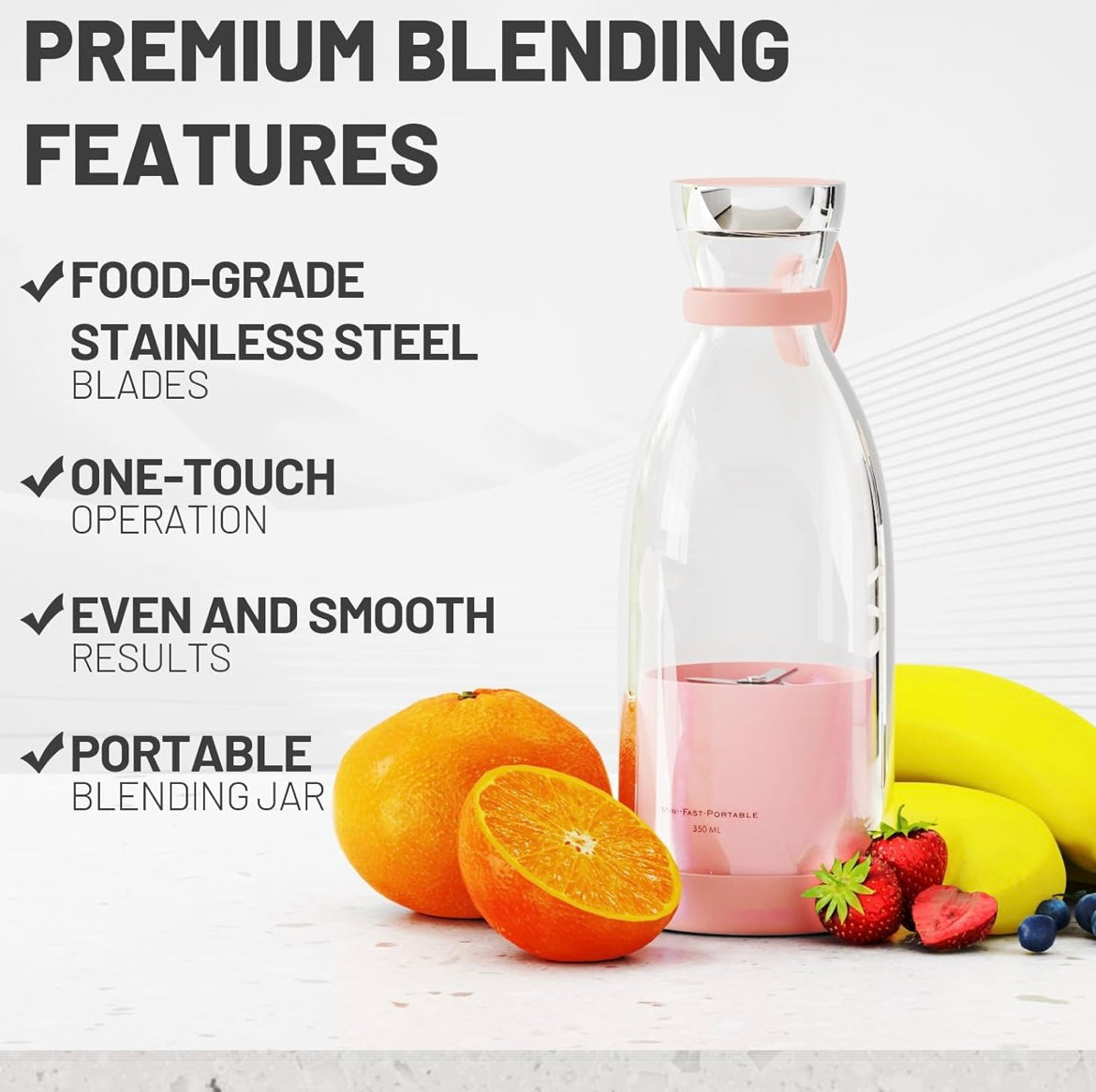 ShopToVista™️  3 in 1 Electric Glass Blender For Juices, Smoothies & Shakes (350ML Original Model)