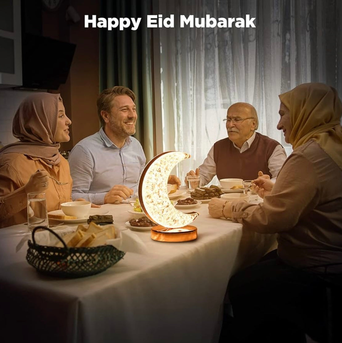 ShopToVista™️ Hilal Shaped Color Changing Crystal Light